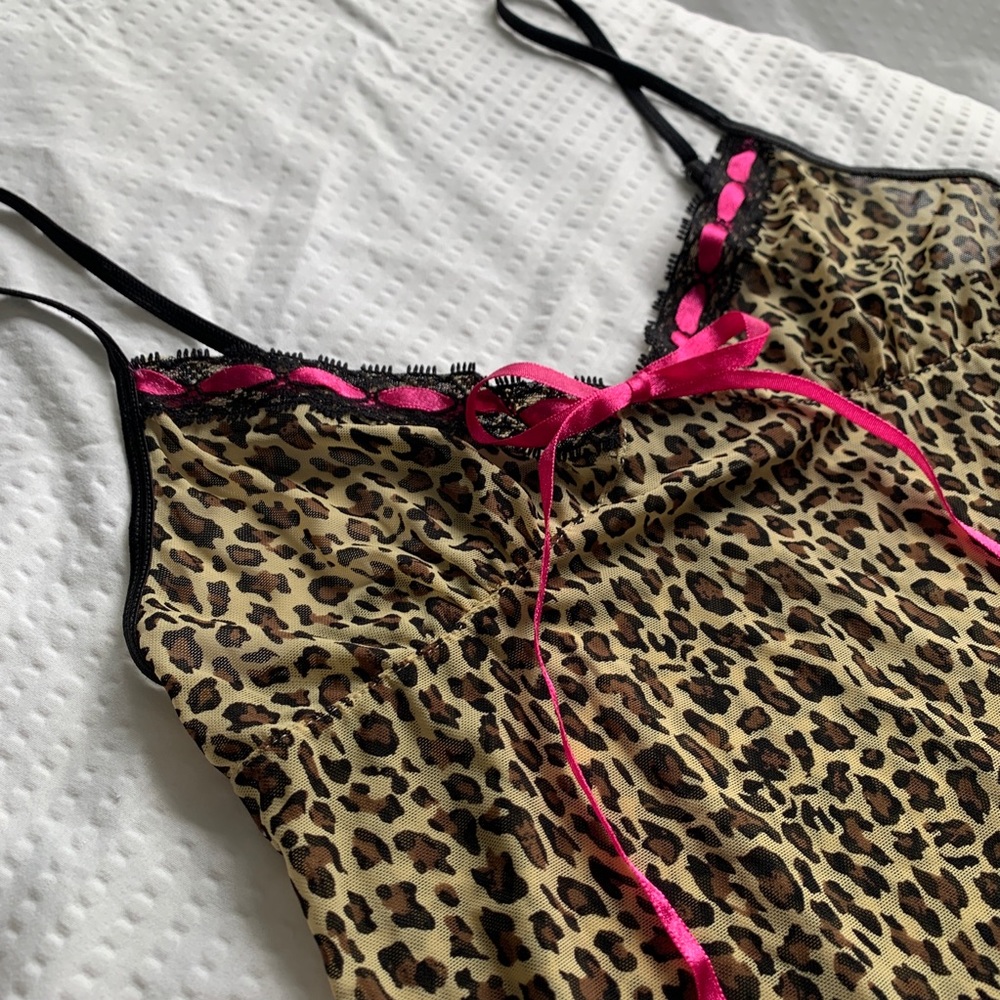 Sexy Leopard Print Chemise